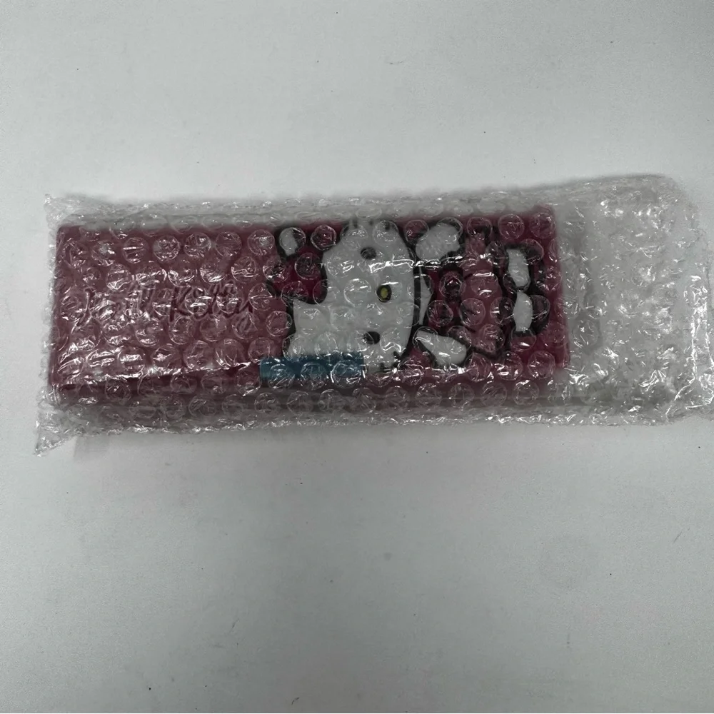 NEW 2013 Sanrio Double Sided Magnetic Hello Kitty Pencil Case Purple Vinyl NEW